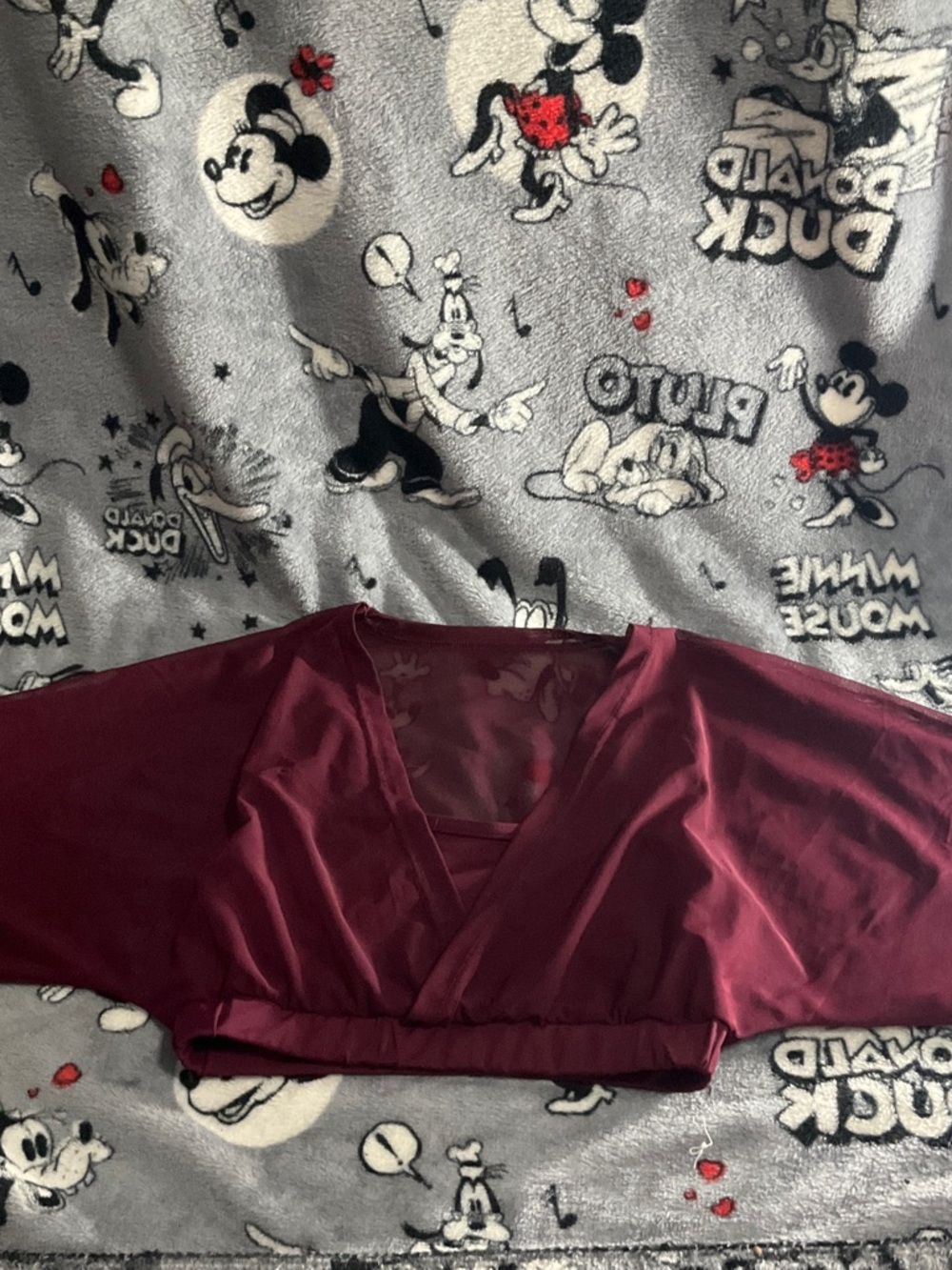 balera maroon sports bra dance costume